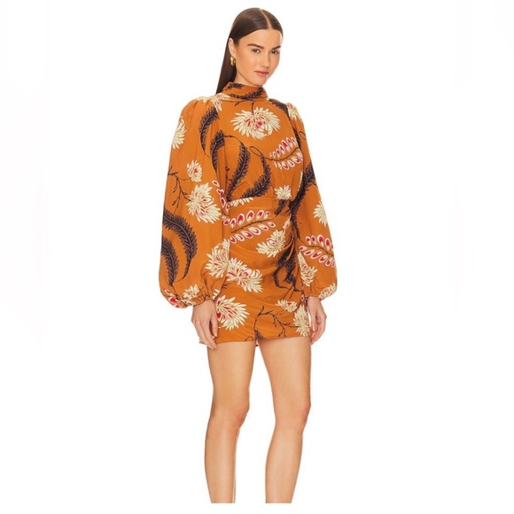 RHODE Dresses & Skirts - Rhode floral Luke Balloon-Sleeve Minidress